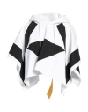 Ebit Woman Cape White Size S/m Cotton