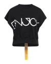 Ebit Woman Sweatshirt Black Size L Cotton In Black