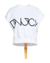 Ebit Woman Sweatshirt White Size L Cotton