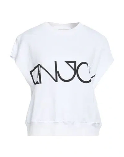 Ebit Woman Sweatshirt White Size L Cotton