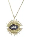 Ebru Jewelry 14k 0.08 Ct. Tw. Diamond & Sapphire Pendant Necklace In Gold