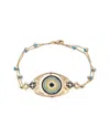 Ebru Jewelry 14k 0.09 Ct. Tw. Diamond Chain Bracelet In Gold
