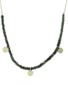 Ebru Jewelry 14k Emerald Minimalist Necklace In Green
