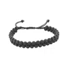 Ebru Jewelry Men's Black Onyx Stone Beaded Striking Bracelet - Black