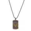 Ebru Jewelry Men's Gold / Silver Powerful Lion Medallion Sterling Silver & Gold Chain Necklace - Silver