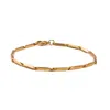 Ebru Jewelry Men's Golden Strength Men's Chain Bracelet - Gold In Gold