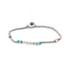 Ebru Jewelry Men's Grey / Blue / Red Sterling Silver Spiritual Symbols Grey Woven Hope Braided Bracelet - Grey
