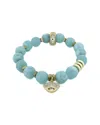 Ebru Jewelry One Of A Kind Silver Amazonite Beaded Bracelet In Green