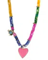 Ebru Jewelry One Of A Kind Silver Beaded Necklace In Pink