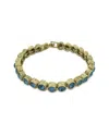 Ebru Jewelry Plated Cz Tennis Bracelet In Gold