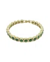 Ebru Jewelry Plated Cz Tennis Bracelet In Gold