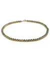 Ebru Jewelry Plated Cz Tennis Necklace In Green