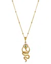 Ebru Jewelry Protection & Luck Silver Pendant Necklace In Brown