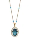 Ebru Jewelry Protection & Luck Silver Pendant Necklace In Gold