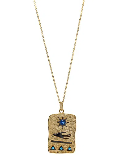 Ebru Jewelry Protection & Luck Silver Pendant Necklace In Gold