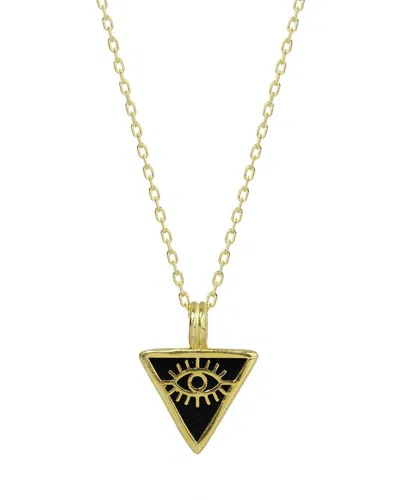 Ebru Jewelry Protection & Luck Silver Pendant Necklace In Gold