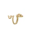 Ebru Jewelry Protection & Luck Silver Statement Adjustable Ring In Gold