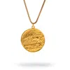 Ebru Jewelry Women's Alexander's Victory Medallion Necklace - Gold In Gold