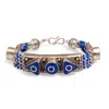 Ebru Jewelry Women's Blue / Silver Nepal Design Lapis Lazuli & Silver Bohemian Bracelet - Blue