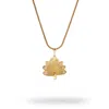 Ebru Jewelry Women's Celestial Feather White Enamel Necklace - Gold In Gold