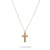 Ebru Jewelry Women's Divine Faith Minimalist Cross Necklace - Gold In Gold