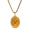 Ebru Jewelry Women's Eternal Scarab Guardian Medallion Gold Necklace - Gold In Gold