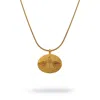 Ebru Jewelry Women's Eternal Vision Ankh Gold Medallion Necklace - Gold In Gold