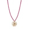 Ebru Jewelry Women's Gold / Pink Spiritual Harmony Pink Pearl Elephant Necklace - Pink In Pink