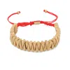 Ebru Jewelry Women's Gold / Red Warrior's Luck Red Gold Unisex Bracelet - Red In Gold