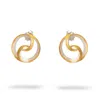 Ebru Jewelry Women's Gold / Silver Eternal Balance Mixed Metal Earrings - Gold In Gold