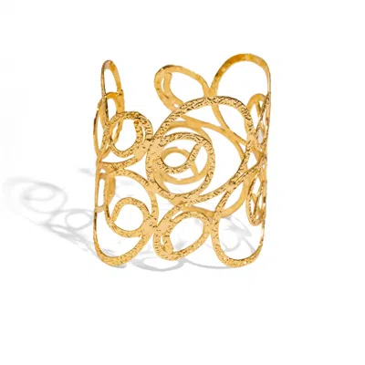 Ebru Jewelry Women's Golden Whispers Arm & Cuff Bracelet - Gold