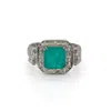 Ebru Jewelry Women's Green / Silver Paraiba Tourmaline Happy Cocktail Ring - Silver In Green