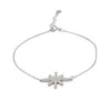 Ebru Jewelry Women's Guidance Star Sterling Silver & Diamond Chain Bracelet - Silver In Metallic