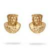 Ebru Jewelry Women's Medusa's Gaze Stud Earrings - Gold In Gold