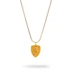 Ebru Jewelry Women's Sacred Virgin Mary Gold Medallion Necklace - Gold In Gold