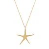 Ebru Jewelry Women's Sea Whisper Starfish Gold Vermeil Necklace - Gold In Gold