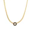 Ebru Jewelry Women's Soul Shine Gold & Diamond Choker Necklace - Gold