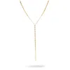 Ebru Jewelry Women's Starlight Elegance Diamond Y Gold Necklace - Gold In Gold