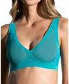 Eby Sheer Bralette In Peacock