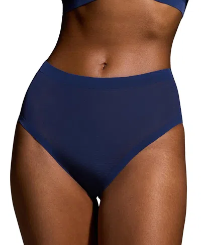 Eby Sheer High Cut Highwaisted Brief In Deep Ocean