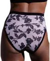 Eby Sheer High Cut Highwaisted Brief In Onyx