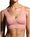Eby Wireless Bralette In Ash Rose