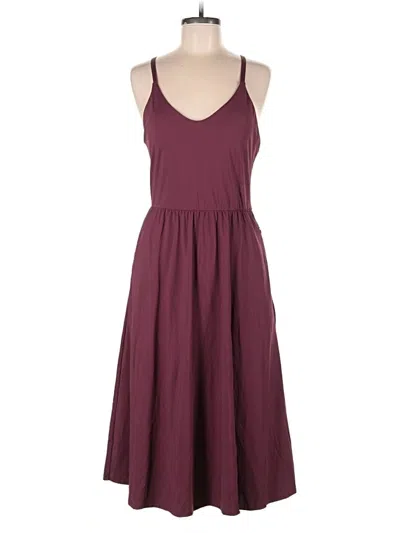 Pre-owned Ec Ewedoos Casual Dress In Burgundy
