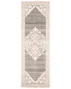 Ecarpet Addie Traditional Runner Rug In Neutral