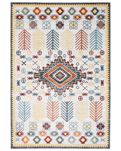 ECARPET ECARPET AQUA GYPSY WASHABLE RUG