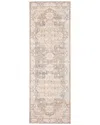 Ecarpet Ashby Traditional Runner Rug In Brown