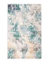 Ecarpet Aura Contemporary Area Rug In Teal