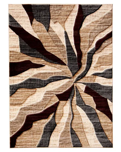Ecarpet Banu Modern Abstract Rug In Taupe