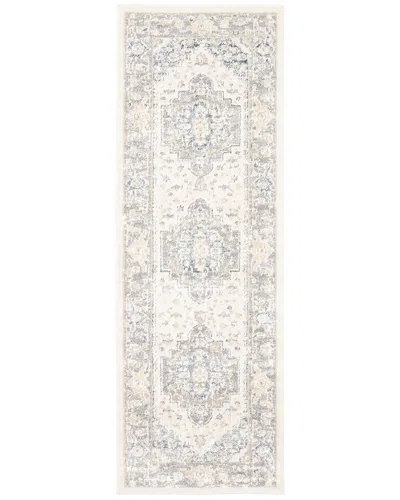 Ecarpet Bijara Traditional Runner Rug In Blue