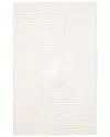 Ecarpet Briggs Contemporary/modern Plush Area Rug In White